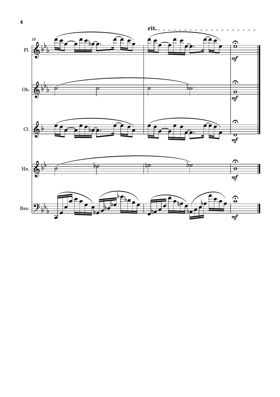 Severance - Main Title Theme Woodwind Quintet scores gallery preview page 4