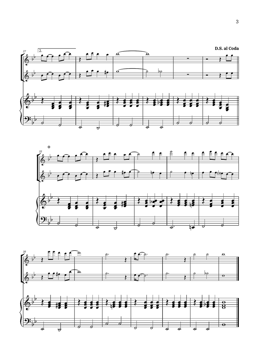 Bridge Over Troubled Water Woodwind Duet scores gallery preview page 3
