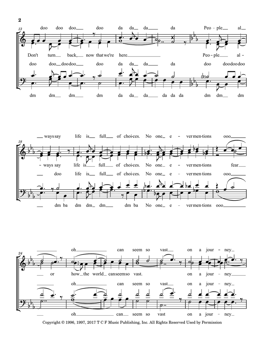 Journey To The Past Journey To The Past 4-Part scores gallery preview page 2
