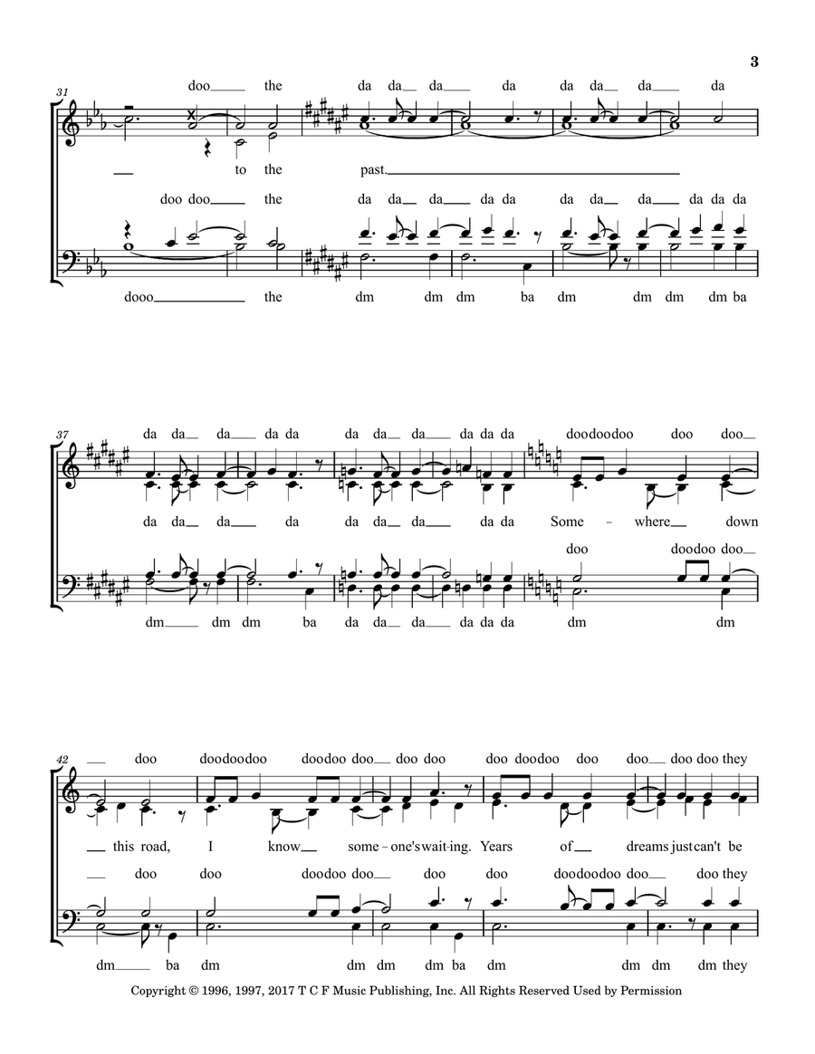 Journey To The Past Journey To The Past 4-Part scores gallery preview page 3