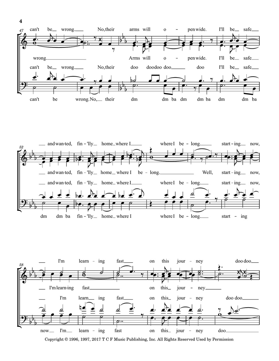 Journey To The Past Journey To The Past 4-Part scores gallery preview page 4