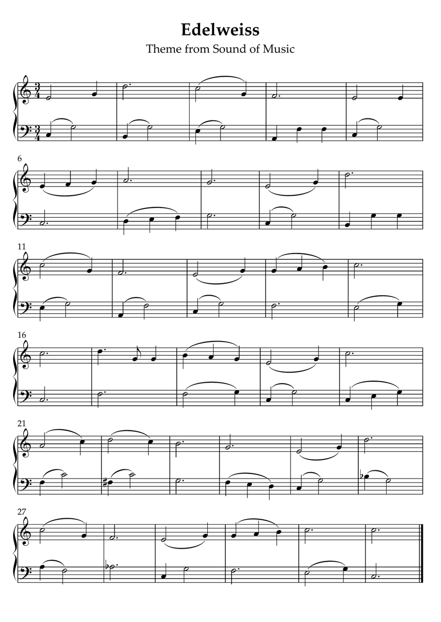 Edelweiss Edelweiss String Duet scores gallery preview page 1