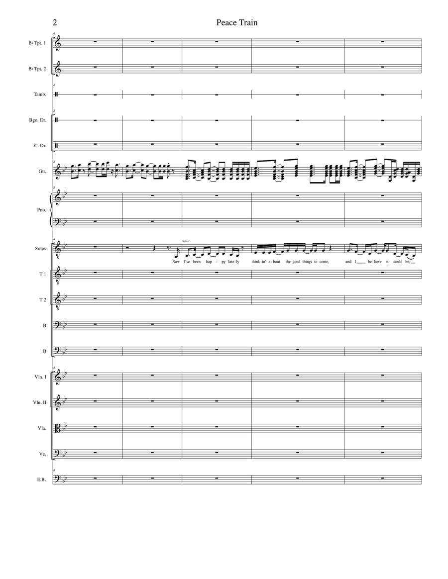 Peace Train Peace Train Chamber Orchestra scores gallery preview page 2