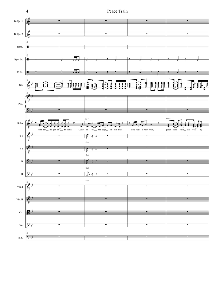 Peace Train Peace Train Chamber Orchestra scores gallery preview page 4