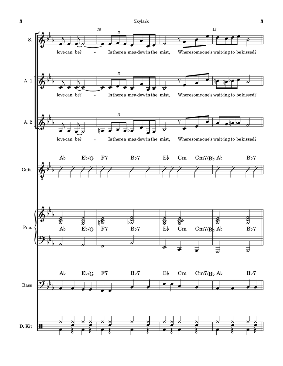 Skylark Women's Choir scores gallery preview page 3