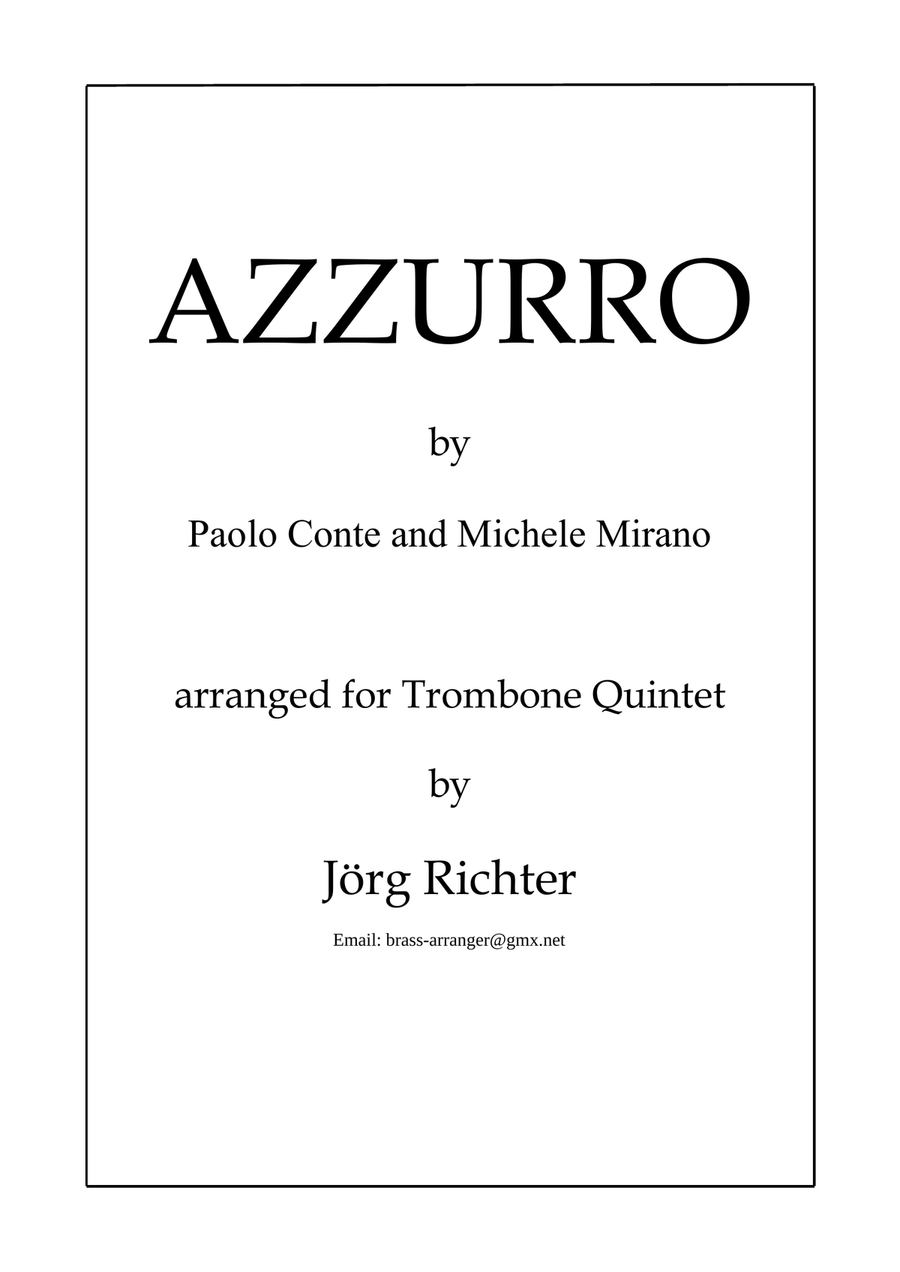 Azzurro Azzurro Brass Quintet scores gallery preview page 1