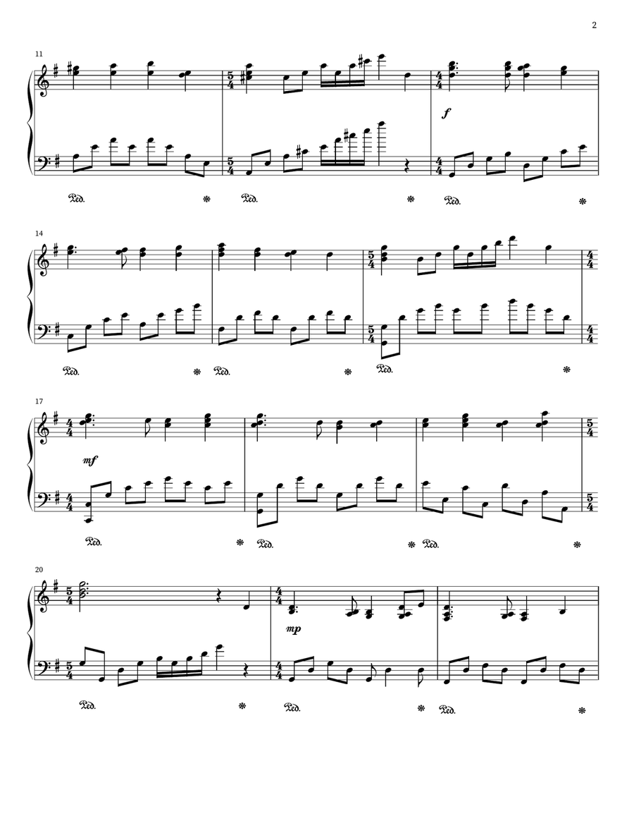 America, The Beautiful America, The Beautiful Piano Solo scores gallery preview page 2