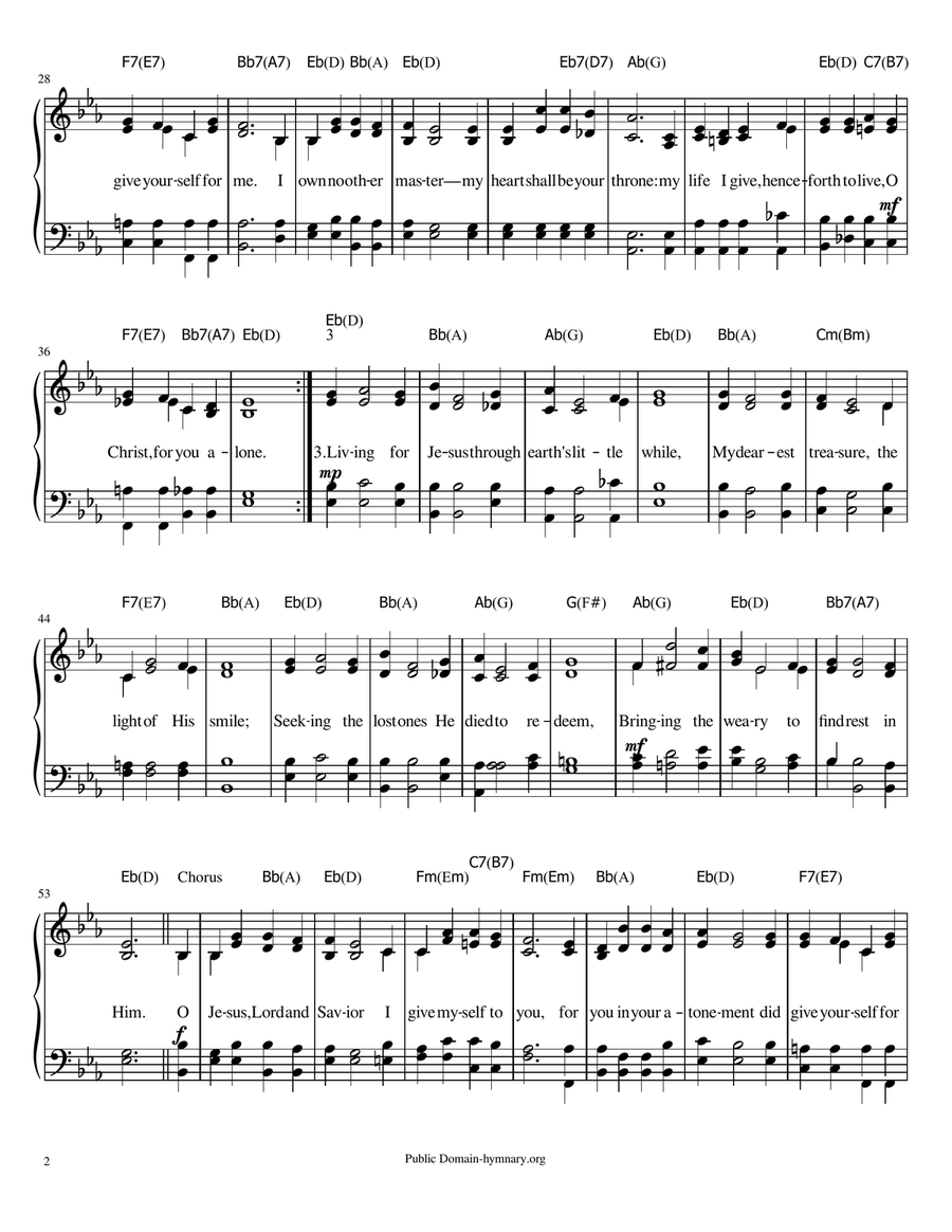 Living for Jesus Living for Jesus A Cappella scores gallery preview page 2