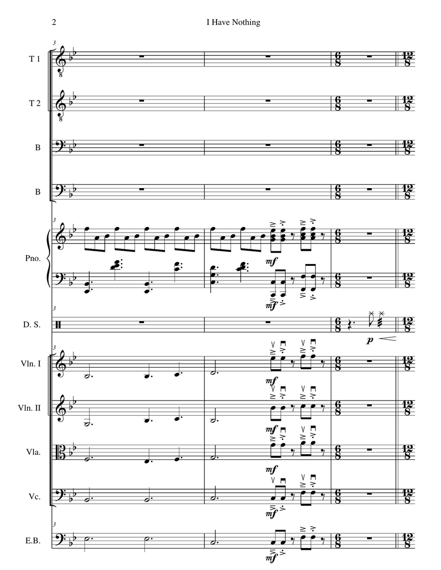 I Have Nothing I Have Nothing String Orchestra scores gallery preview page 2