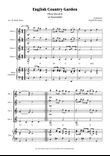 English Country Garden – Oboe Quartet Sheet Music (with Optional Piano)