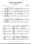 English Country Garden – Bassoon Quartet Sheet Music (with Optional Piano)