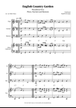 English Country Garden – Woodwind Trio Sheet Music (Flute, Clarinet, Bassoon with Optional Piano)