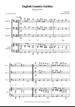 English Country Garden – Bassoon Trio Sheet Music (with Optional Piano)