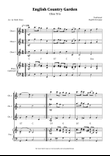 English Country Garden – Oboe Trio Sheet Music (with Optional Piano)