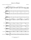 Away in a Manger for Piano, Oboe, Harp & String (Violins 1&2, Violas, Celli, Bass)