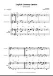 English Country Garden – Clarinet Duet Sheet Music (with Optional Piano)