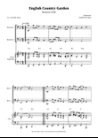 English Country Garden – Bassoon Duet Sheet Music (with Optional Piano)
