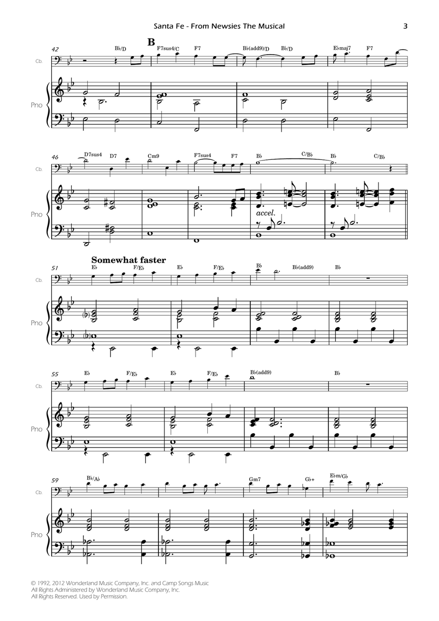 Santa Fe Santa Fe Double Bass scores gallery preview page 5