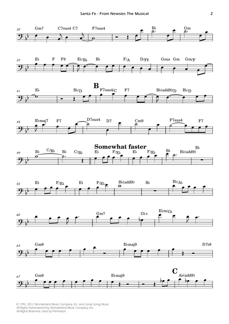 Santa Fe Santa Fe Double Bass scores gallery preview page 2
