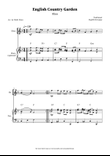 English Country Garden – Oboe Solo Sheet Music (with Optional Piano)