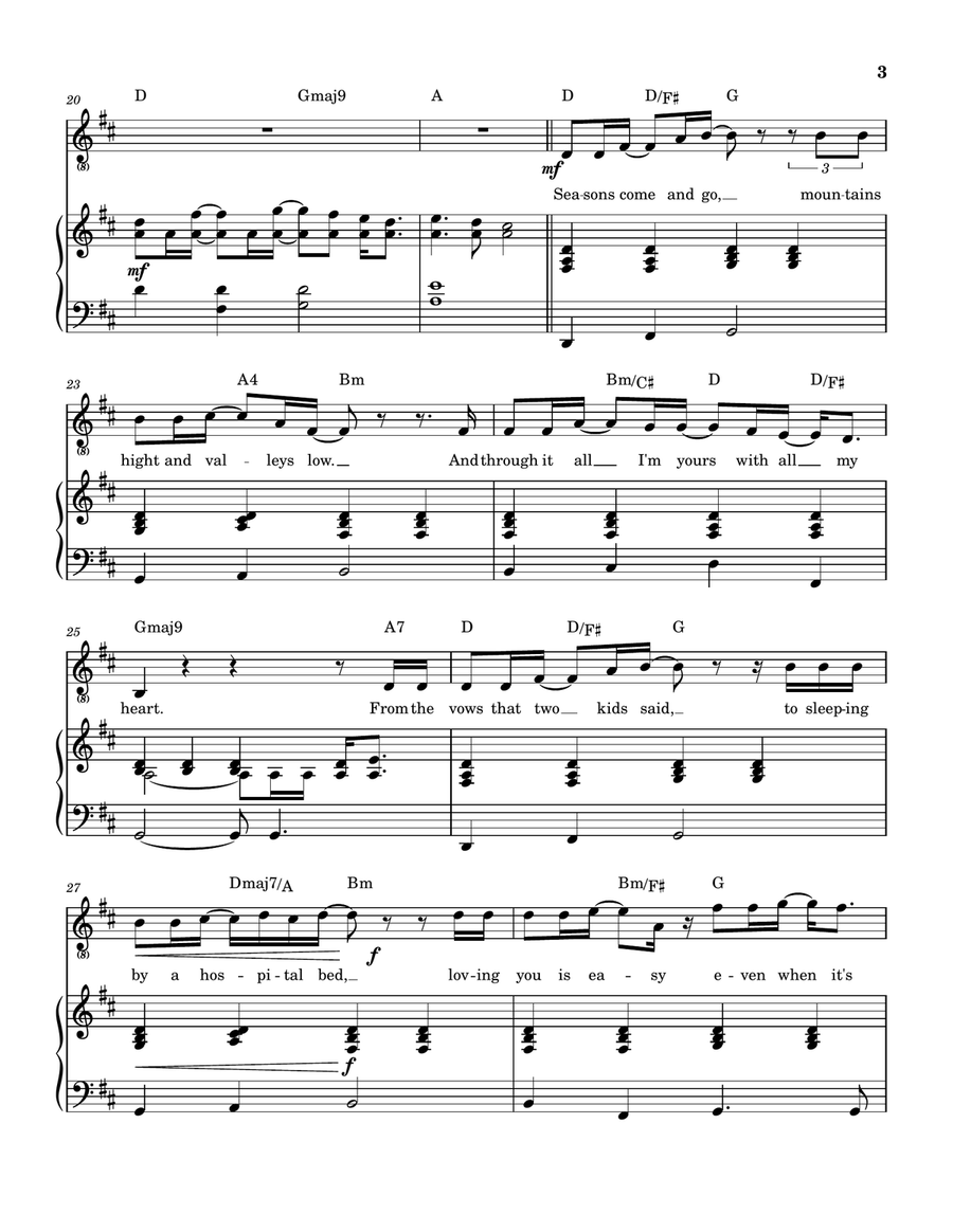 Growing Up & Growing Old Growing Up & Growing Old Piano, Vocal scores gallery preview page 4