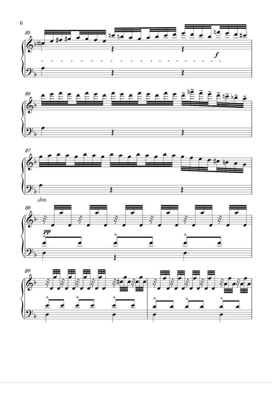 Chaconne BWV 1004 - Johann Sebastian Bach Piano Solo scores gallery preview page 6
