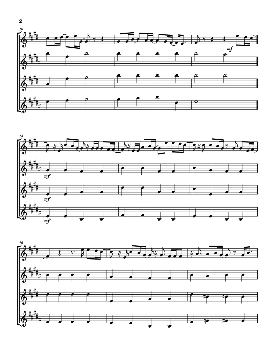 Growing Up & Growing Old Growing Up & Growing Old Saxophone Quartet scores gallery preview page 3