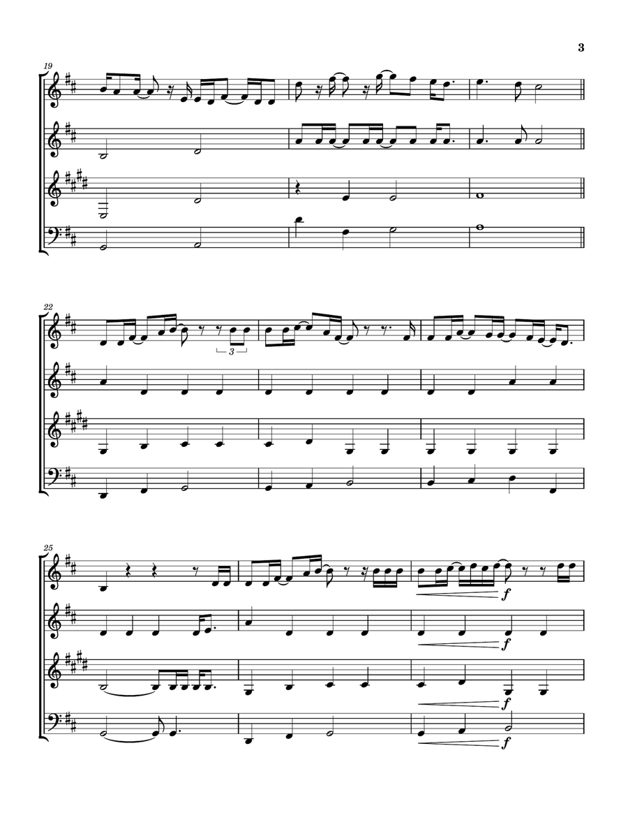 Growing Up & Growing Old Woodwind Quartet scores gallery preview page 4