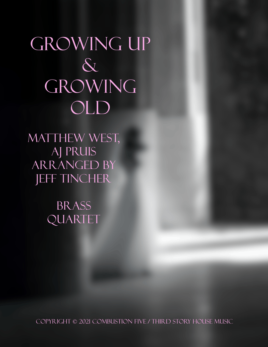Growing Up & Growing Old Brass Quartet scores gallery preview page 1