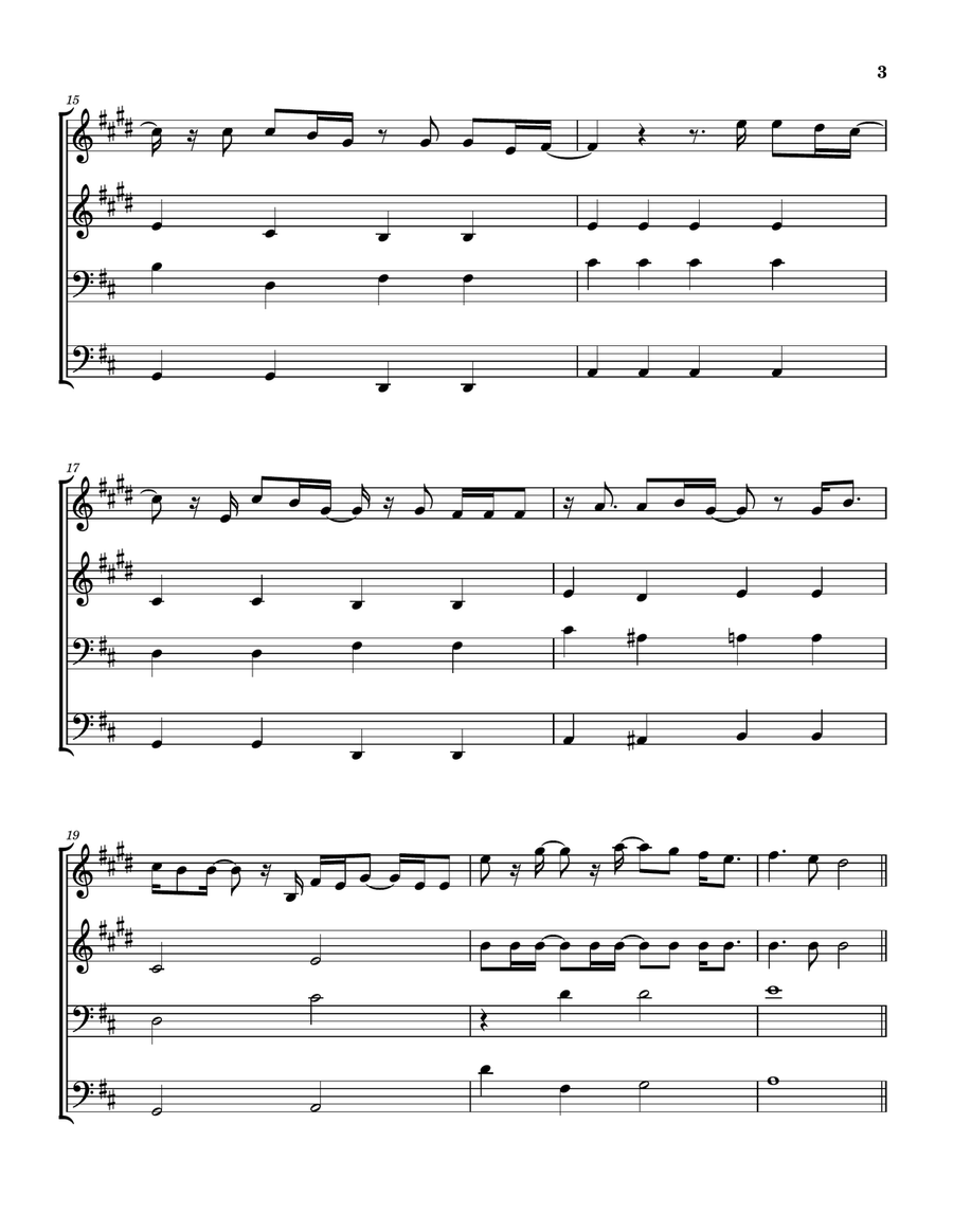 Growing Up & Growing Old Brass Quartet scores gallery preview page 4