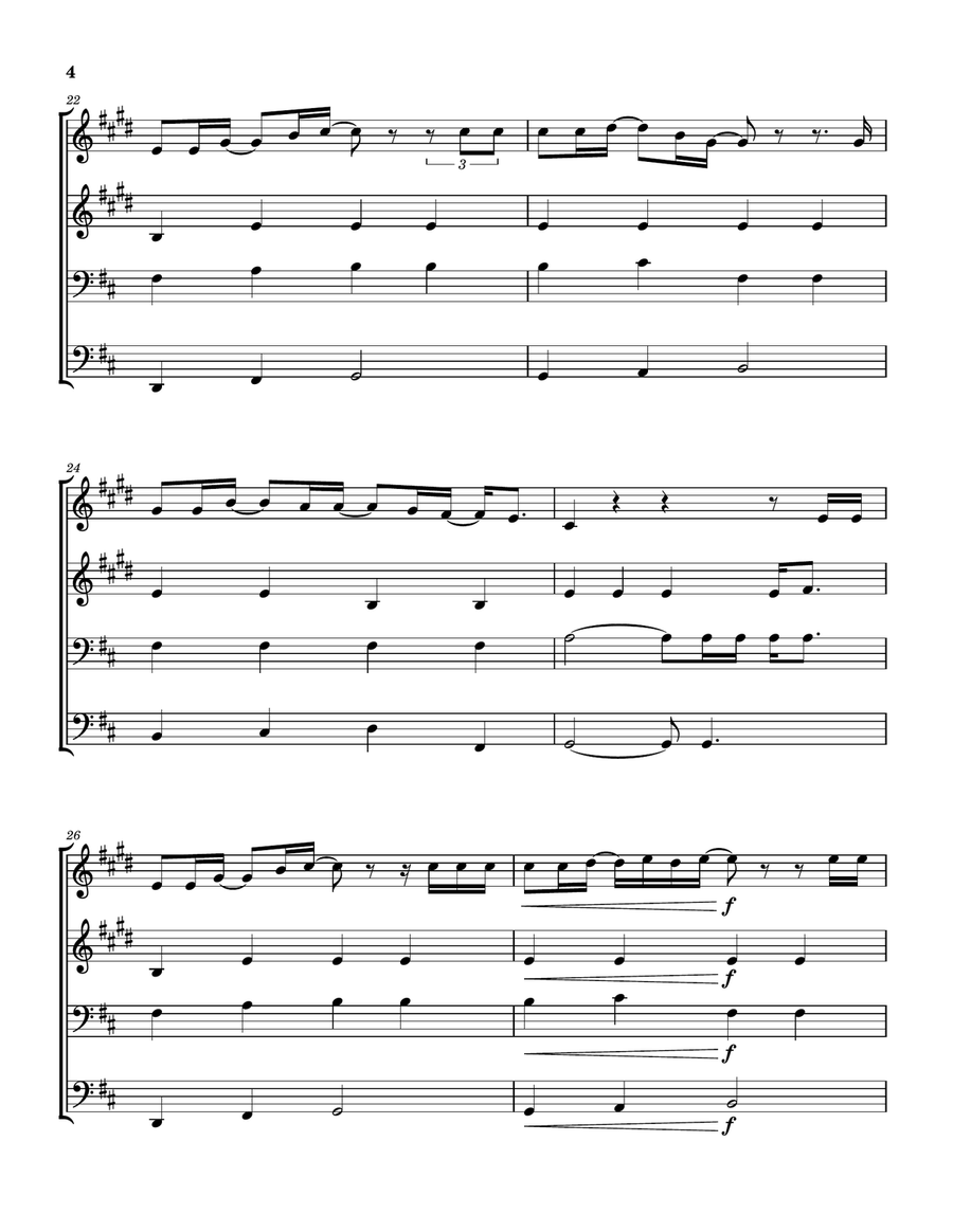 Growing Up & Growing Old Brass Quartet scores gallery preview page 5
