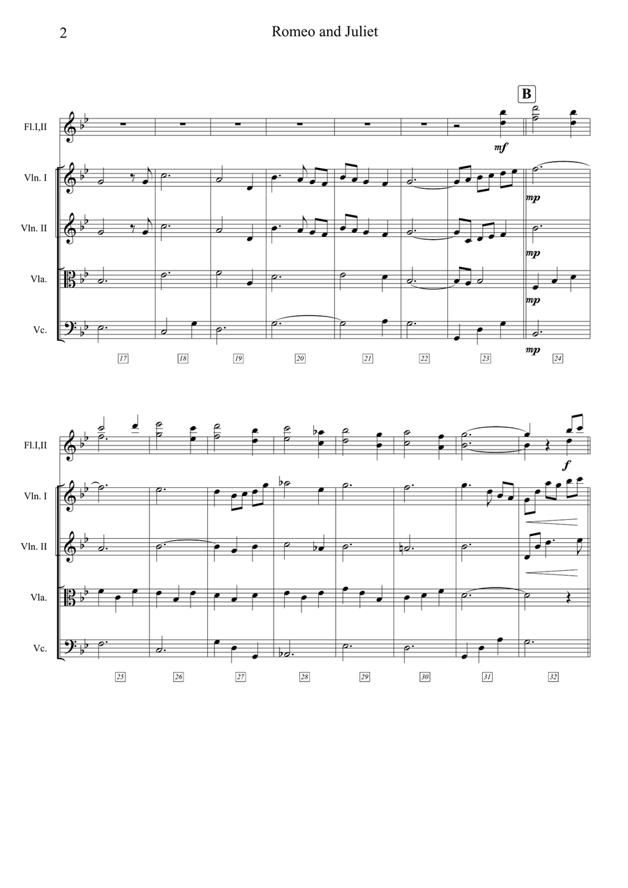A Time For Us (Love Theme) Small Ensemble scores gallery preview page 2