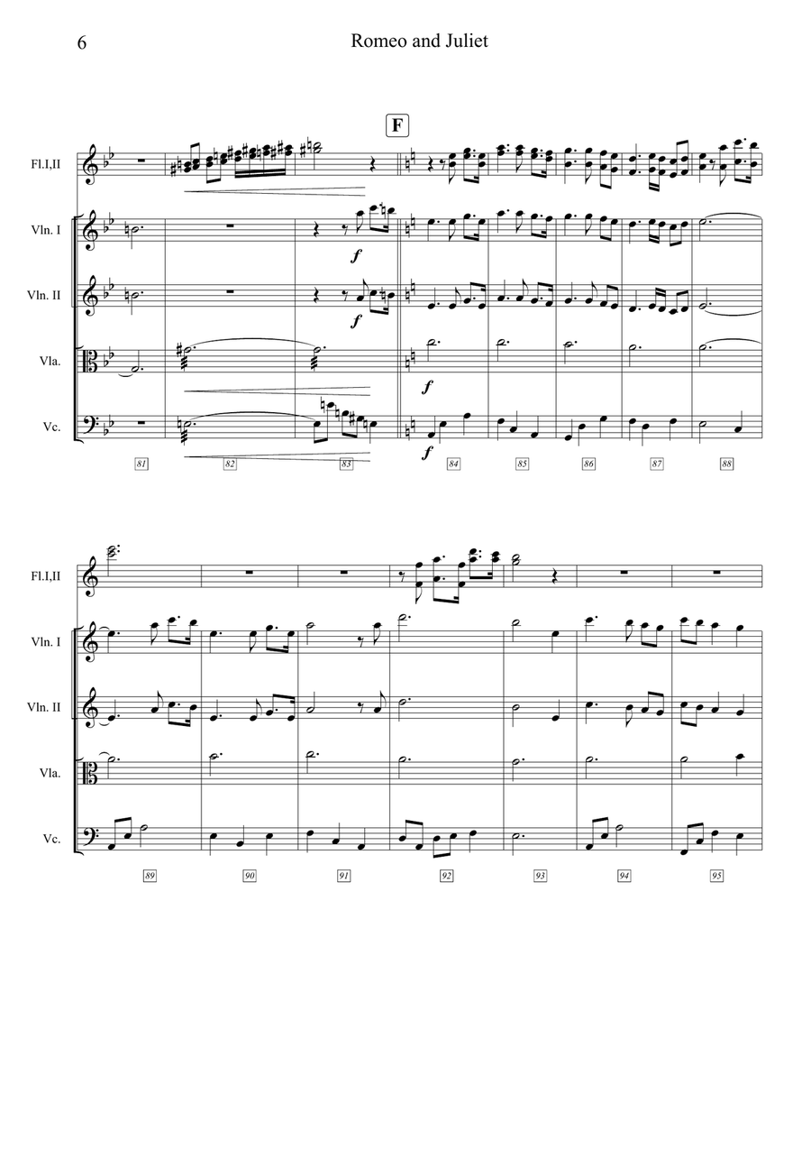 A Time For Us (Love Theme) Small Ensemble scores gallery preview page 6