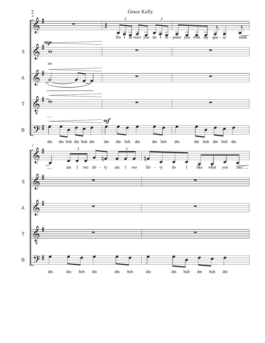Grace Kelly Grace Kelly 4-Part scores gallery preview page 2