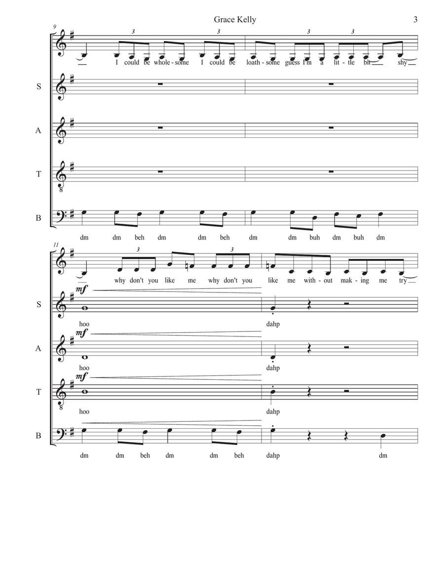 Grace Kelly Grace Kelly 4-Part scores gallery preview page 3