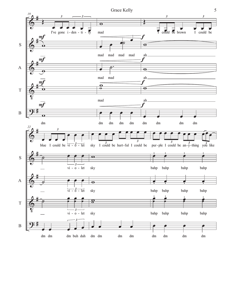 Grace Kelly Grace Kelly 4-Part scores gallery preview page 5