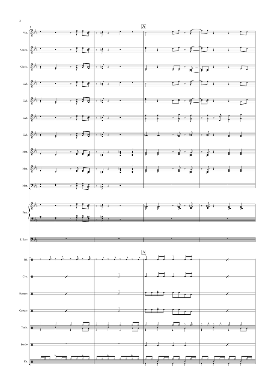 Let's Get Loud Let's Get Loud Percussion Ensemble scores gallery preview page 2