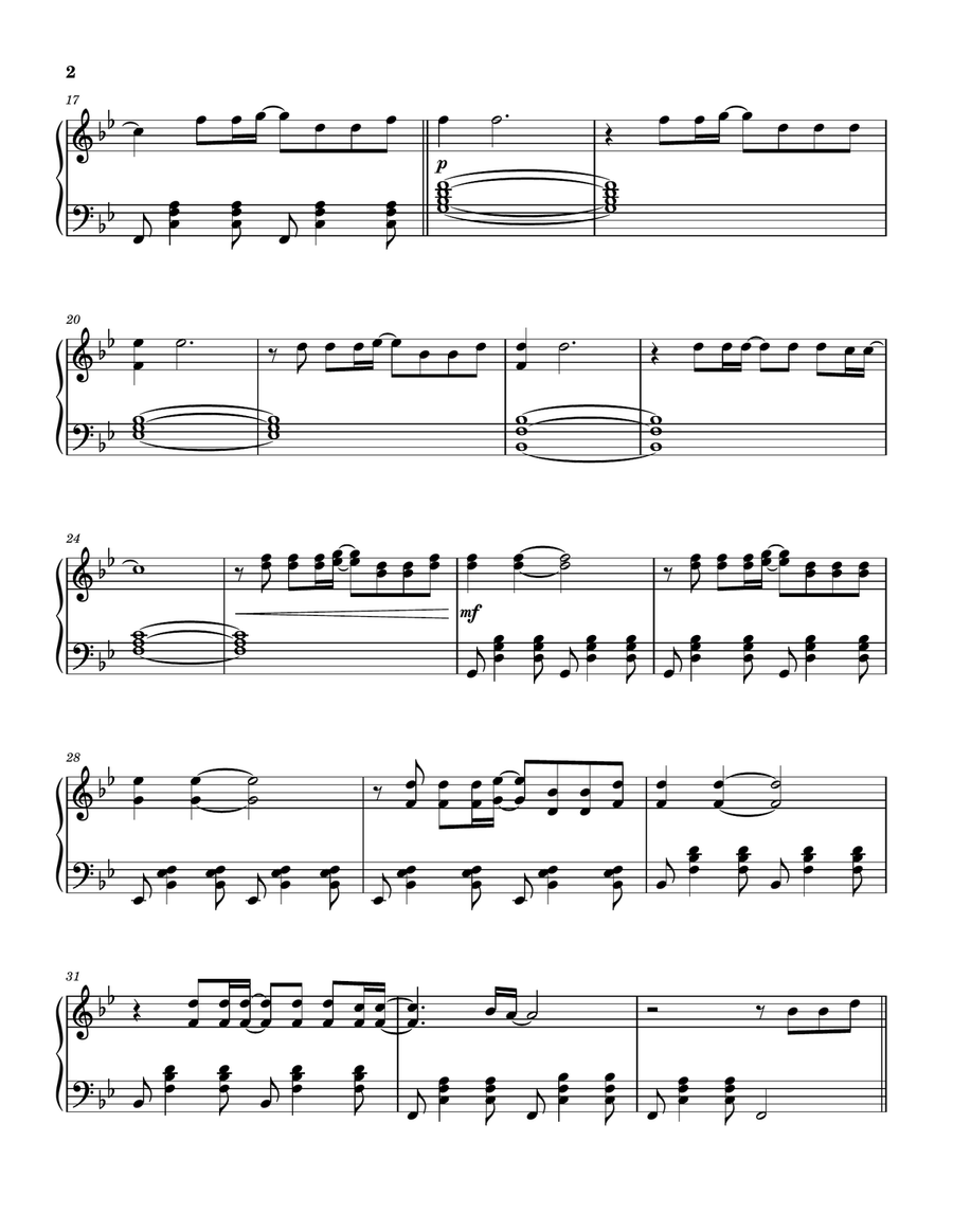 Old Phone Old Phone Piano Solo scores gallery preview page 3