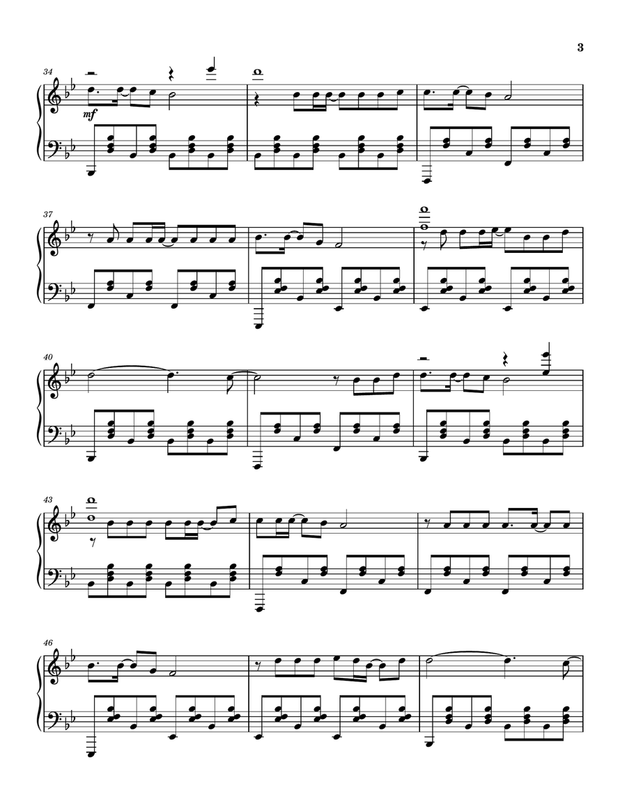 Old Phone Old Phone Piano Solo scores gallery preview page 4