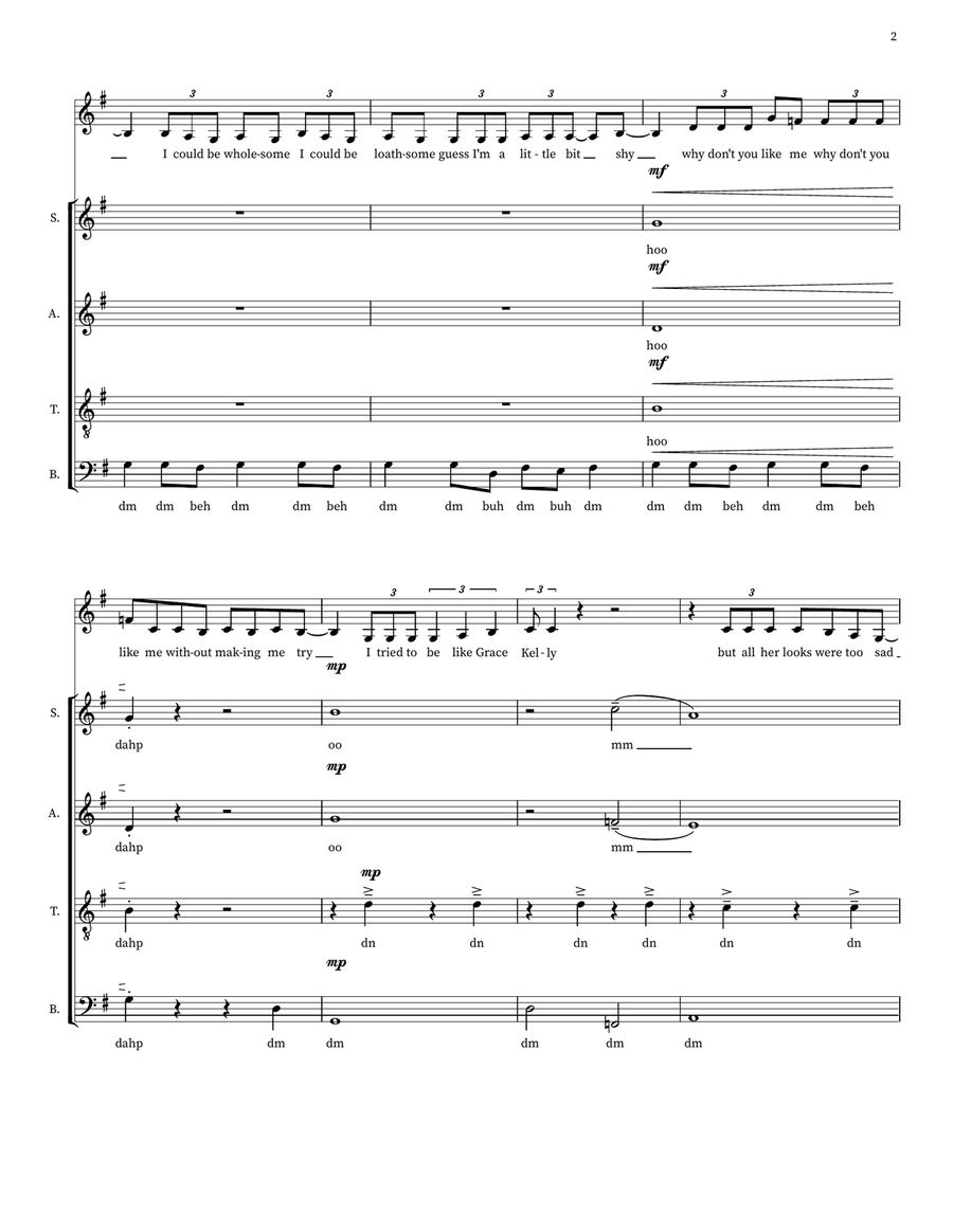 Grace Kelly Grace Kelly 4-Part scores gallery preview page 2