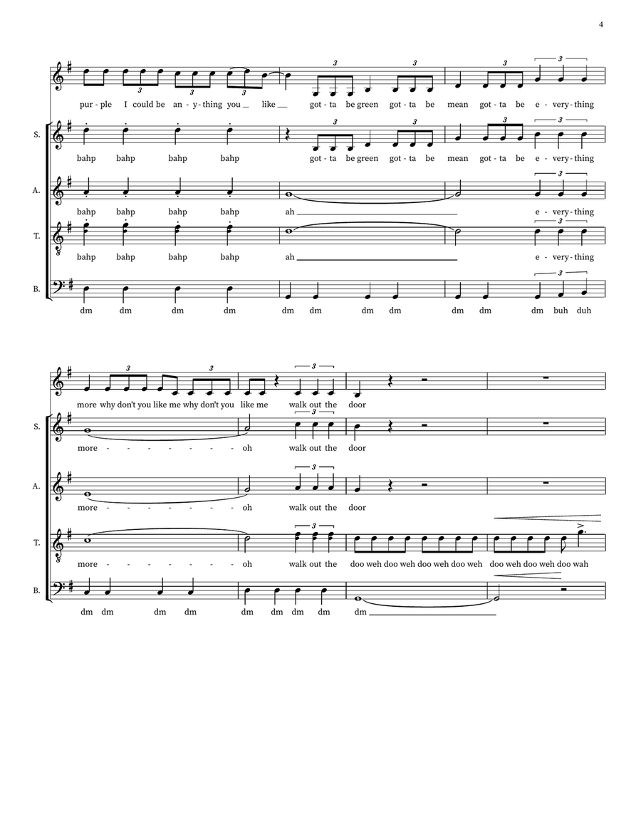 Grace Kelly Grace Kelly 4-Part scores gallery preview page 4