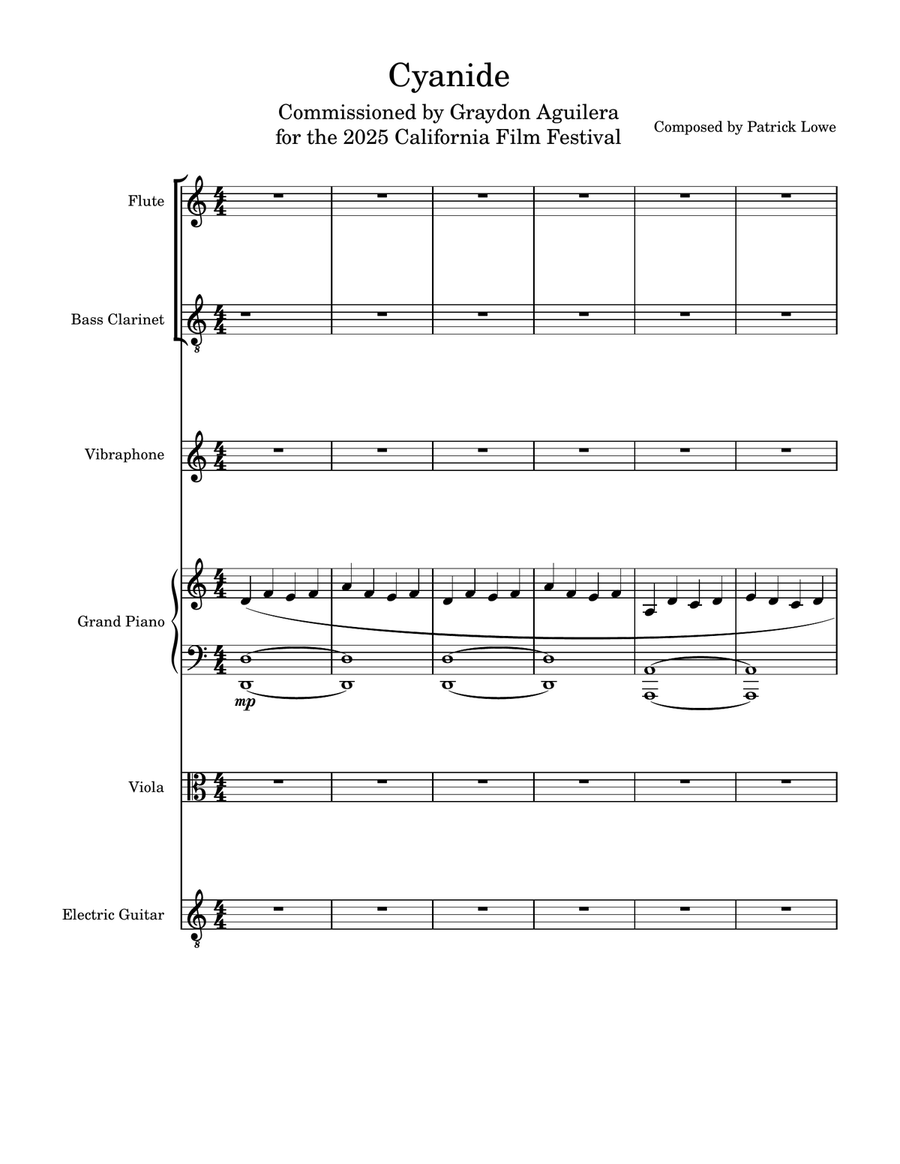 Cyanide - Score Only Cyanide - Score Only Small Ensemble scores gallery preview page 1