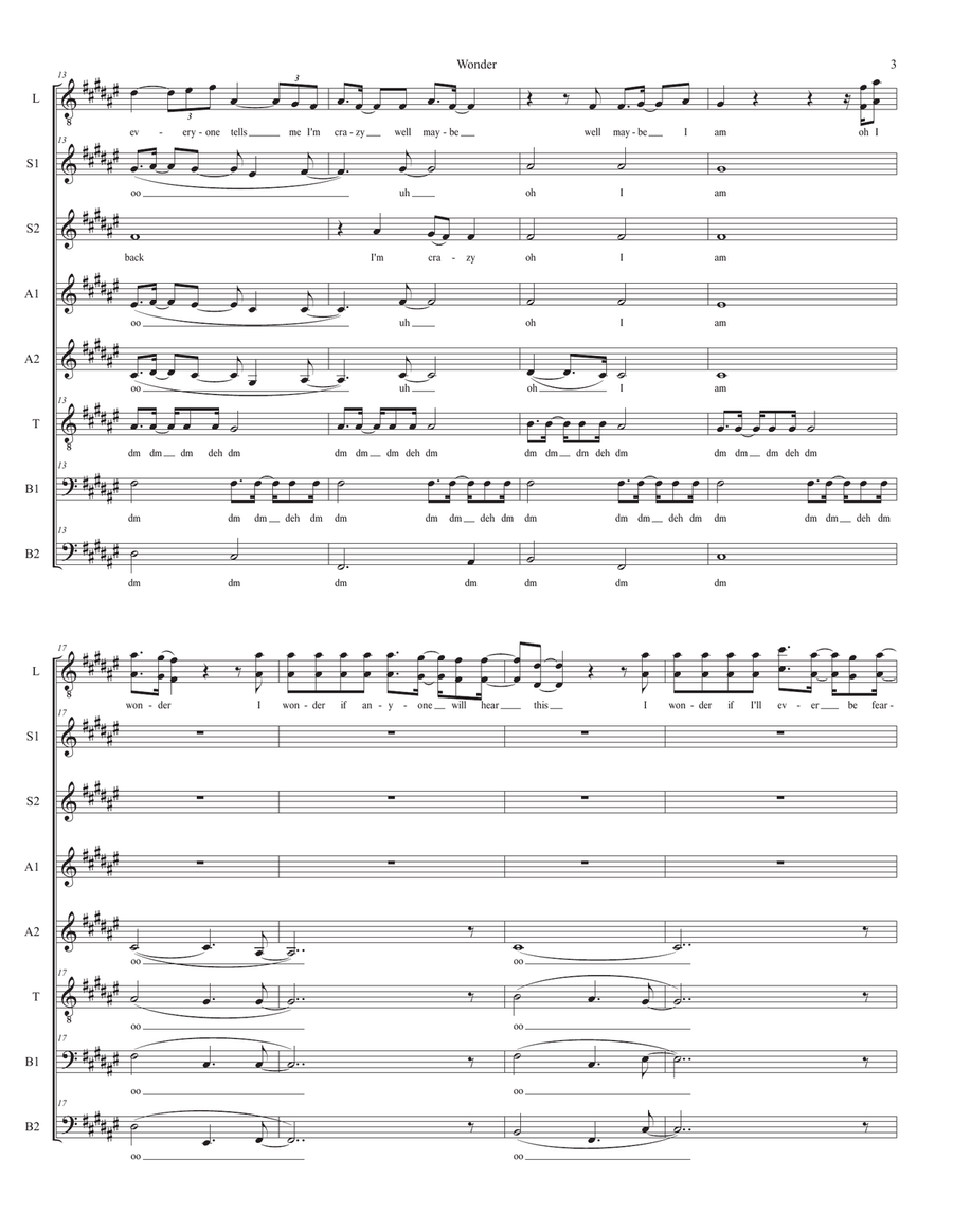 Wonder Wonder Divisi scores gallery preview page 3