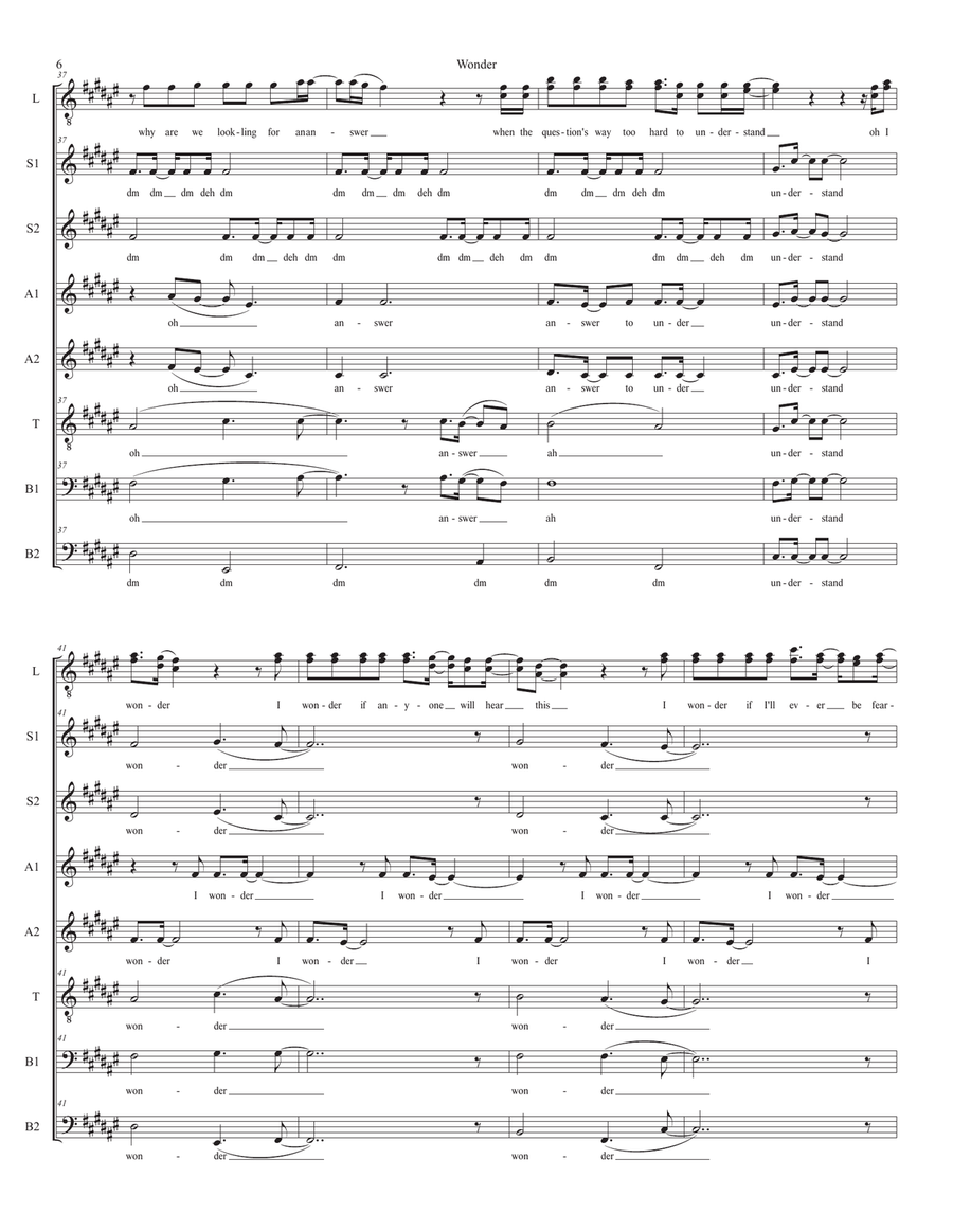 Wonder Wonder Divisi scores gallery preview page 6