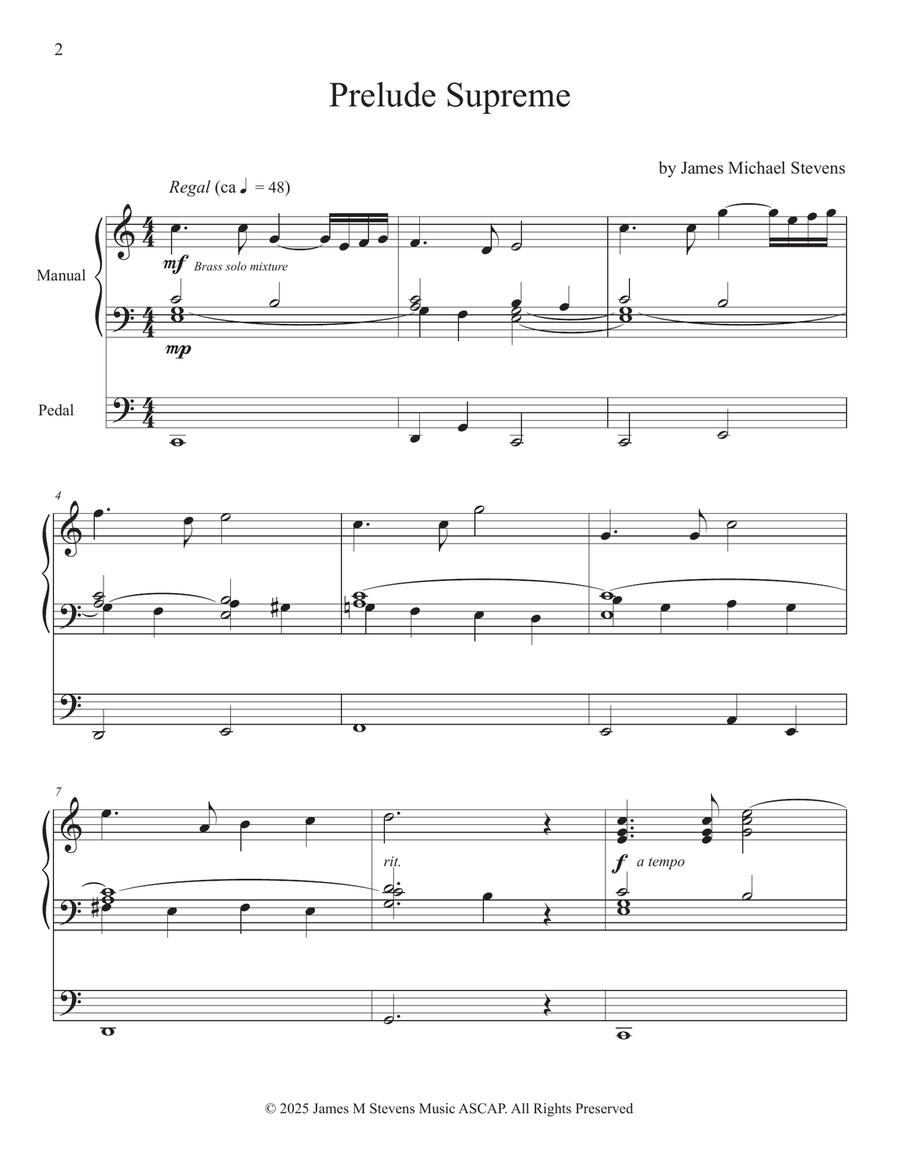 Prelude Supreme - Organ Solo Organ Solo scores gallery preview page 2