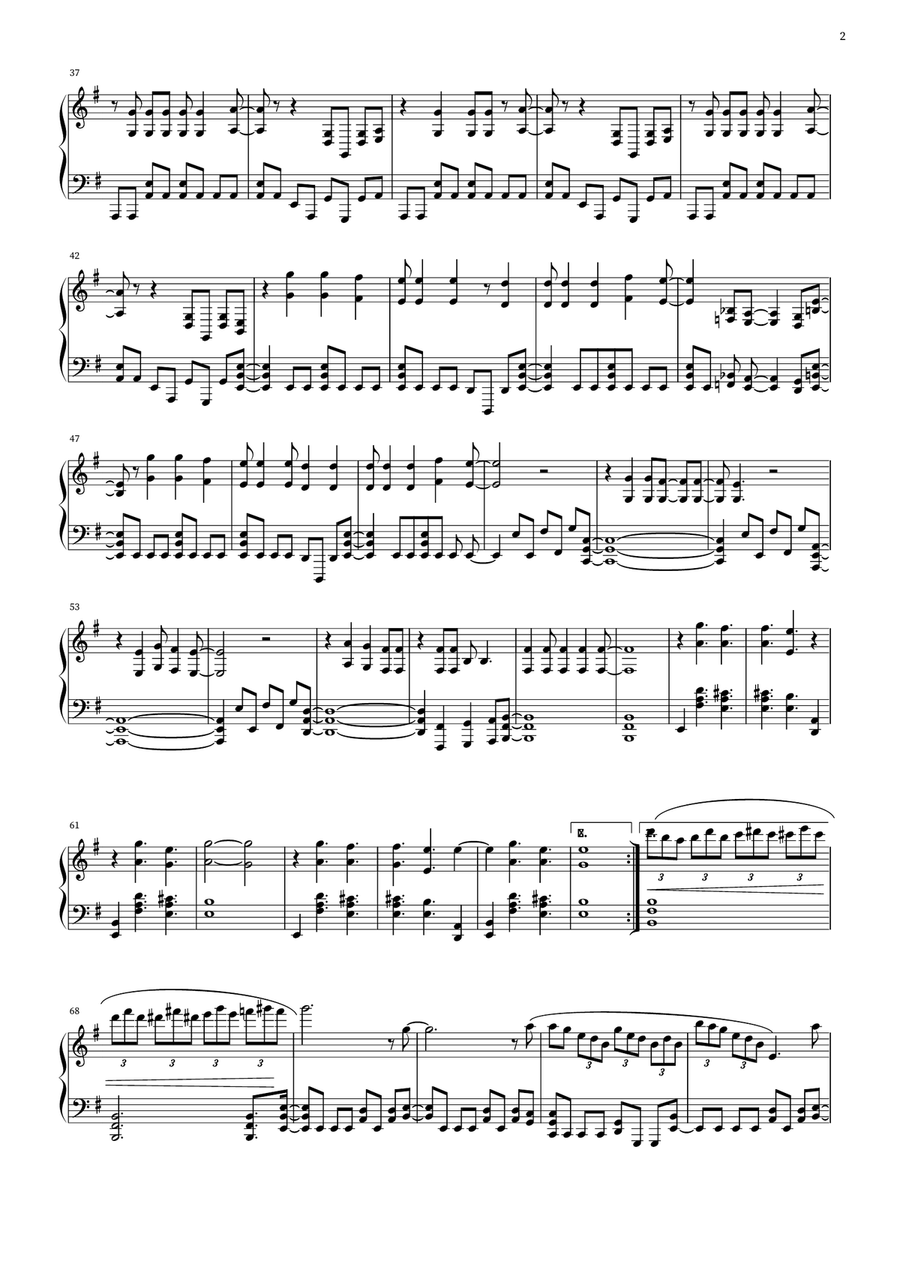 Electric Eye Electric Eye Piano Solo scores gallery preview page 2