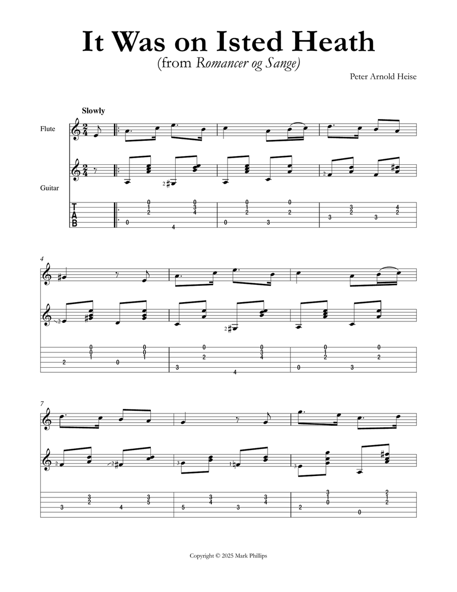 It Was on Isted Heath It Was on Isted Heath Flute scores gallery preview page 1