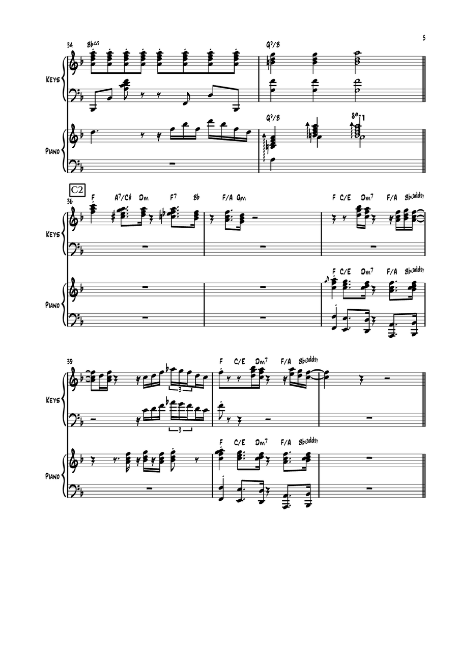 Family Business Family Business Piano Duet scores gallery preview page 5