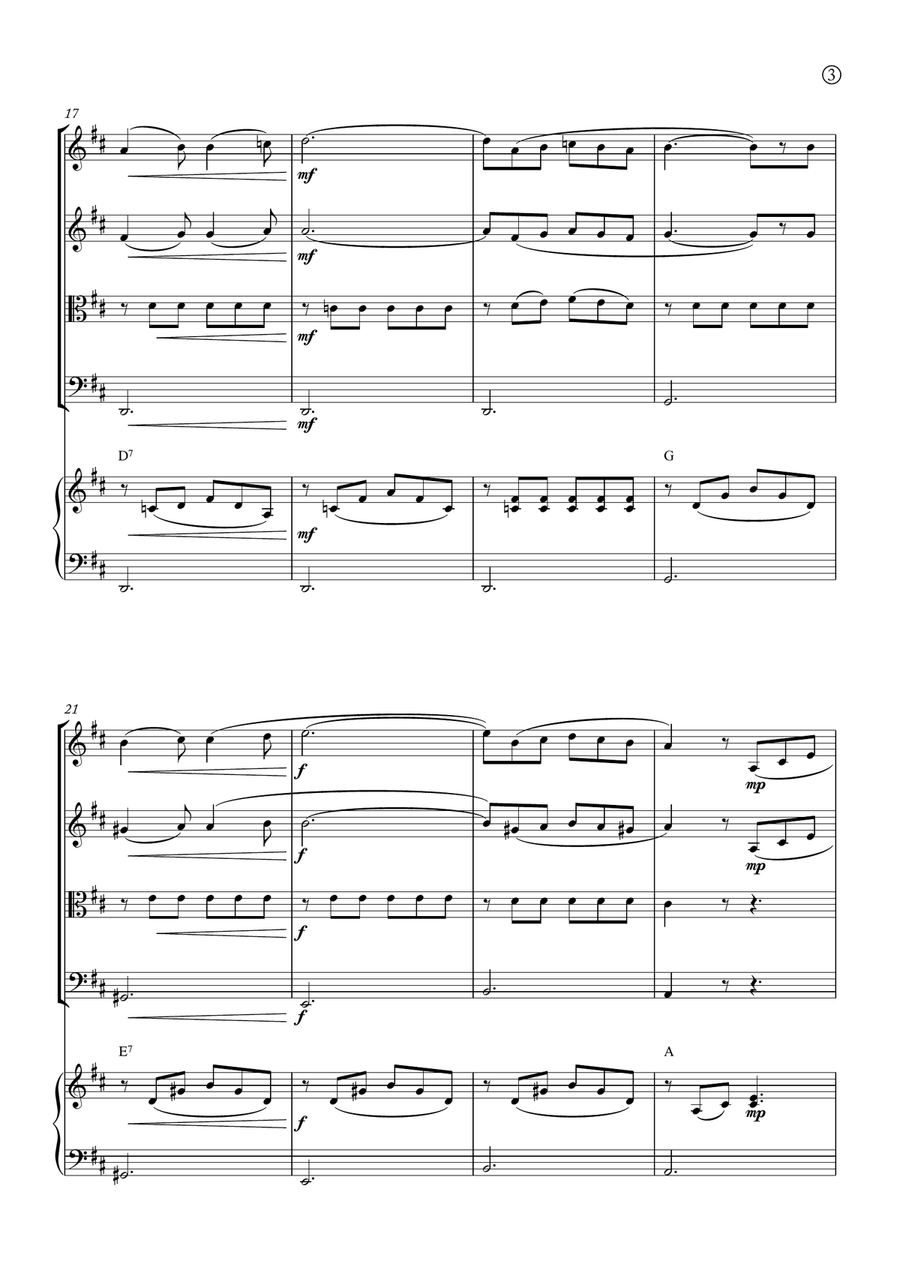 Barcarolle String Quartet scores gallery preview page 3