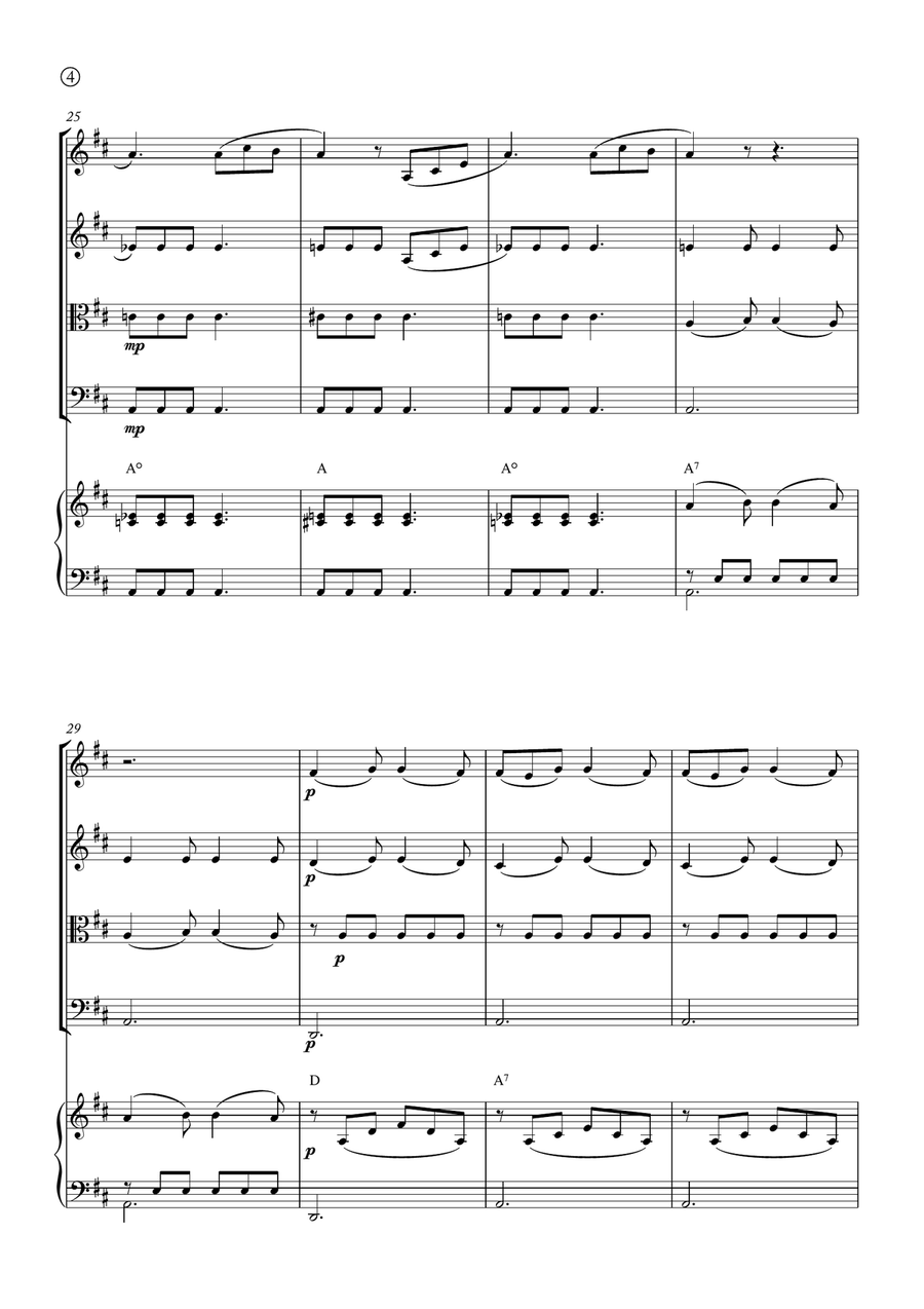 Barcarolle String Quartet scores gallery preview page 4